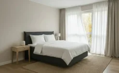 Boxspringbett 120x200 in dunkelgrau Lunor
