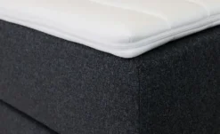 Boxspringbett 120x200 in dunkelgrau Elin