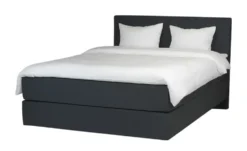Boxspringbett 120x200 in dunkelgrau Elin