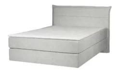 Boxspringbett 140x200 in hellgrau Lunor