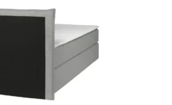Boxspringbett 140x200 in hellgrau Lunor