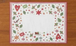 como Platzset Weihnachtspatch