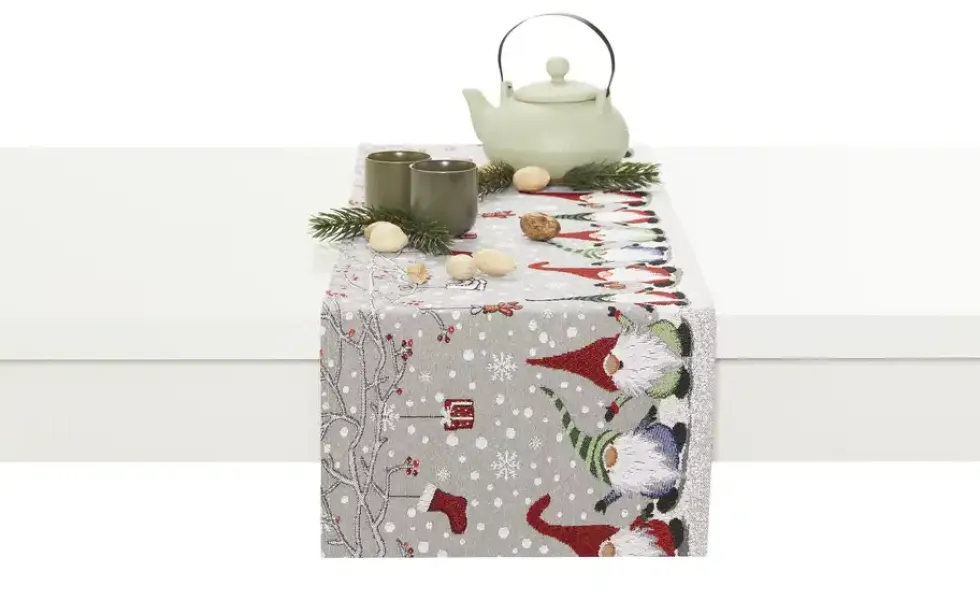 como Tischläufer Weihnachtswichtel
