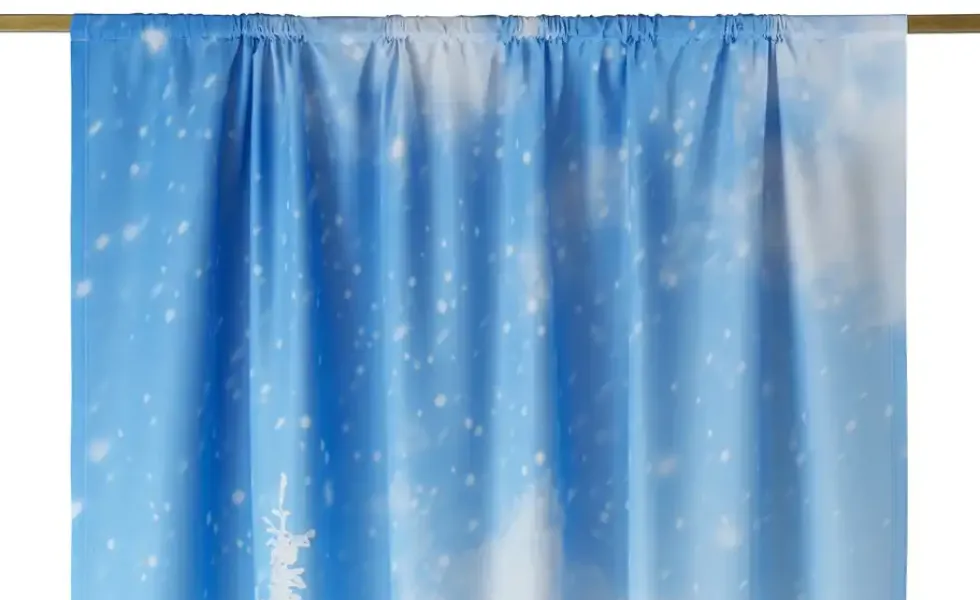 como Vorhang Winterlandschaft