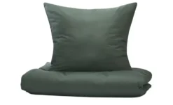 Como Green Satin Bettwäsche Uni