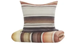 como Satin Bettwäsche Vintage Blossom Stripes
