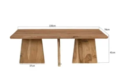 Couchtisch Acacia Wave