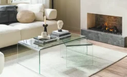 Couchtisch aus Glas Tessera