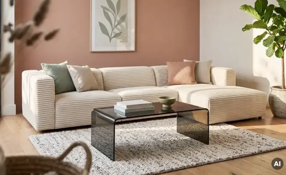 Couchtisch aus Glas Tessera