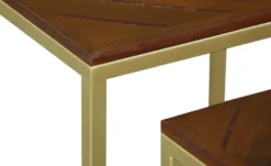 Couchtisch, 2er-Set aus Massivholz Calatria