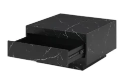 Couchtisch in Marmor-Optik schwarz Ortyga