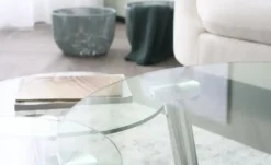 Couchtisch mit drehbaren Tischplatten Conigli