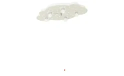Deckenleuchte Sternenhimmel Holz weiß