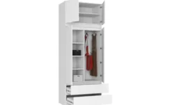 Drehtürenschrank 234 cm hoch Oda
