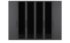 Drehtürenschrank 300 cm mit Glastüren Uma