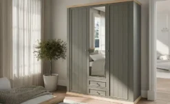 Drehtürenschrank mit Spiegel Countryside