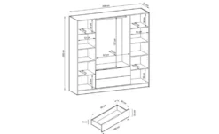 Drehtürenschrank Nelly