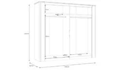 Drehtürenschrank Santori
