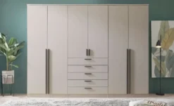 Drehtürenschrank 6-türig, Cashmere, mit Einlegeböden Amesbury