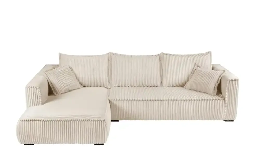 Ecksofa mit trendigem Megacordbezug Modena