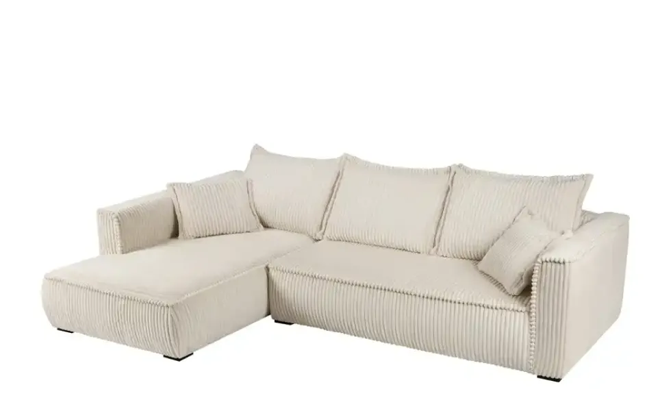 Ecksofa mit trendigem Megacordbezug Modena