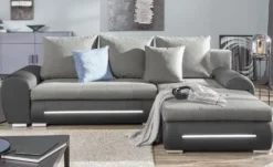 Ecksofa mit Beleuchtung und Schlaffunktion Emma