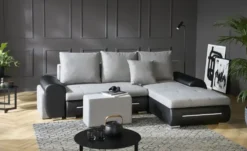 Ecksofa mit Beleuchtung und Schlaffunktion Emma