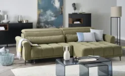 Ecksofa mit elektrischer Sitztiefenverstellung Logan