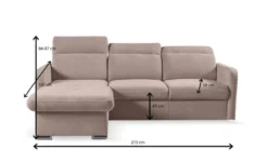 Ecksofa mit Schlaffunktion Emil