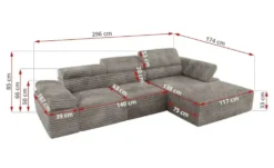Ecksofa mit Schlaffunktion Peter