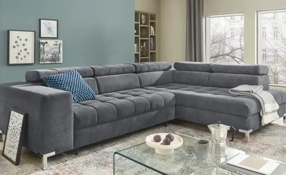 Ecksofa mit verstellbaren Kopfstützen Arte