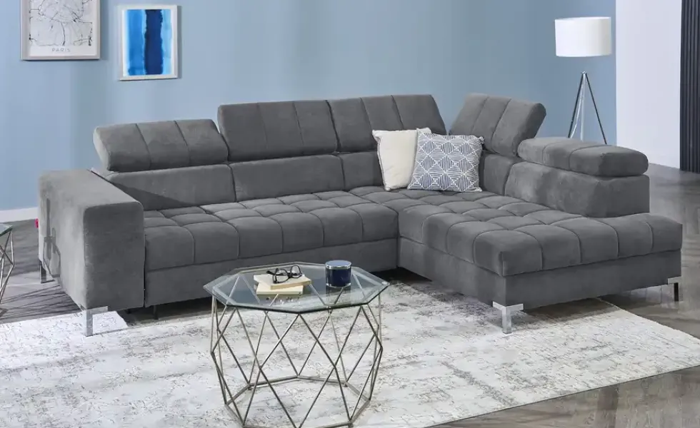 Ecksofa mit verstellbaren Kopfstützen Arte