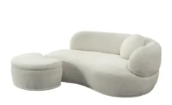 Einzelsofa mit Stauraumhocker Vronie