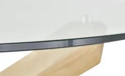Esstisch mit Tischplatte aus Klarglas Figo
