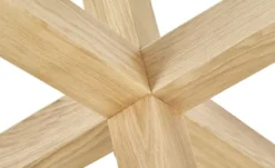 Esstisch mit Tischplatte aus Klarglas Figo