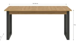 Esstisch 150 x 90 cm ausziehbar Tili