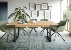 Esstisch 150 x 90 cm ausziehbar Tili