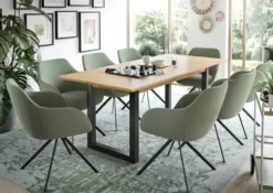 Esstisch 150 x 90 cm ausziehbar Tili