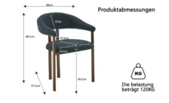 Esszimmerstuhl 2er-Set Cherry