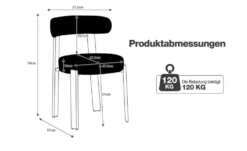 Esszimmerstuhl 2er-Set Cherry