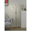 Fischer-Honsel LED-Leseleuchte,2-flammig, Nickel-matt mit Dimmer Dent