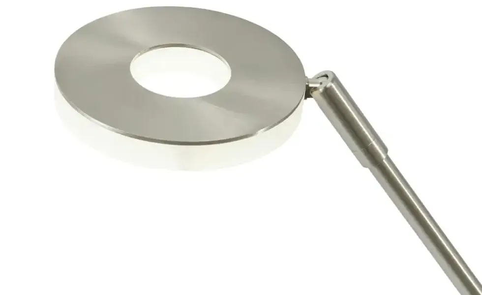 Fischer-Honsel LED-Schreibtischleuchte, Nickel-matt mit Dimmer