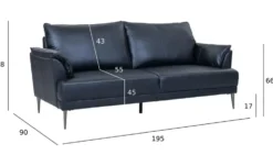 Furnhouse Einzelsofa aus Echtleder Soul
