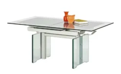 Glas-Couchtisch ausziehbar und höhenverstellbar Villingen