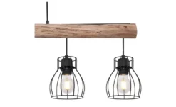 Globo Lighting Pendelleuchte, 5-flammig, Holz/ Metall Körbe Mina