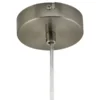 Globo Lighting Stoffpendelleuchte, 1-flammig, Schirm grau/silber
