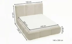 GrainGold Polsterbett mit Stauraum Bubble