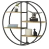 Gray & Jones Wandregal rund Black Coast One