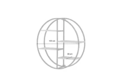 Gray & Jones Wandregal rund Black Coast One