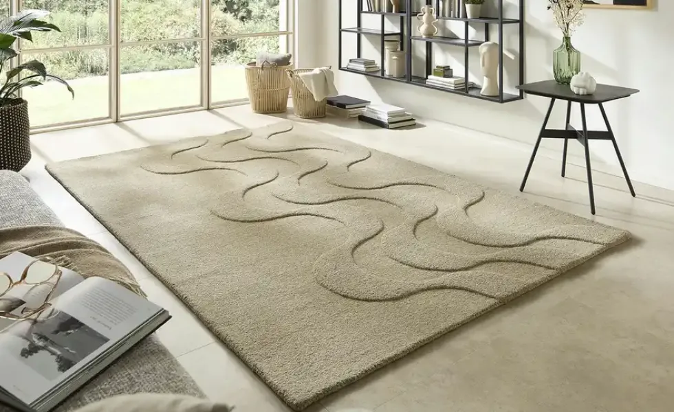 Handtuft-Teppich Flow